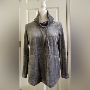 J. Jill Charcoal Cowl Neck Tunic